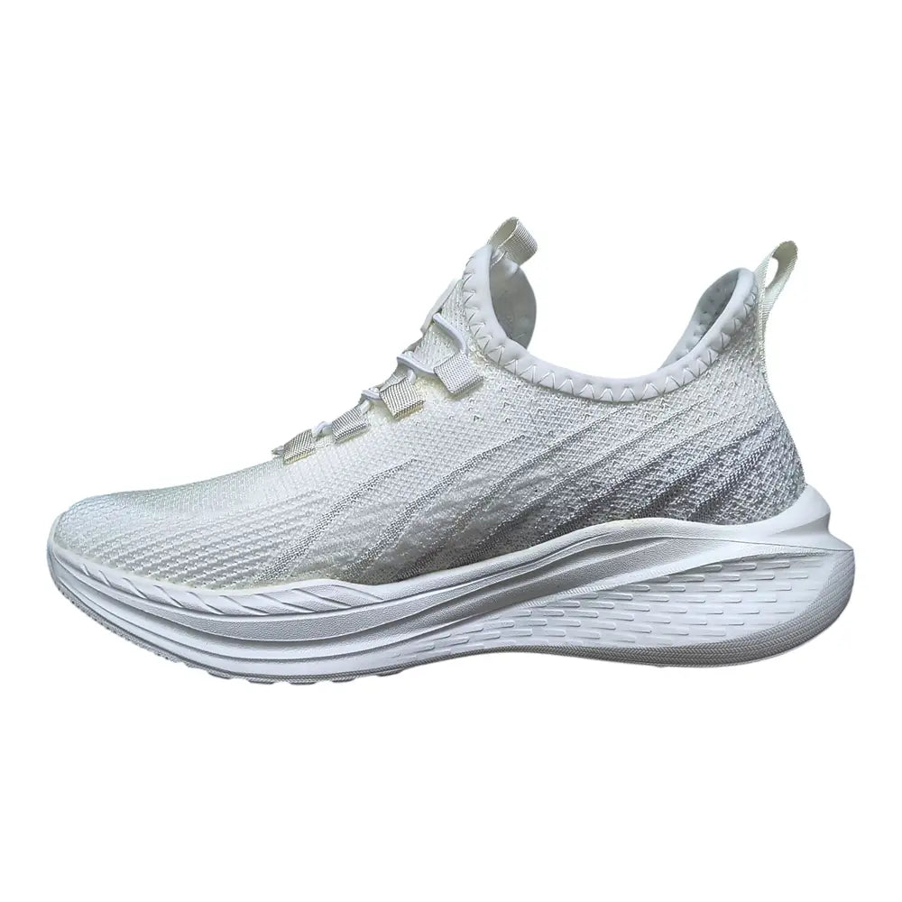 Pantofi sport damă albi cu talpă înaltă EC03