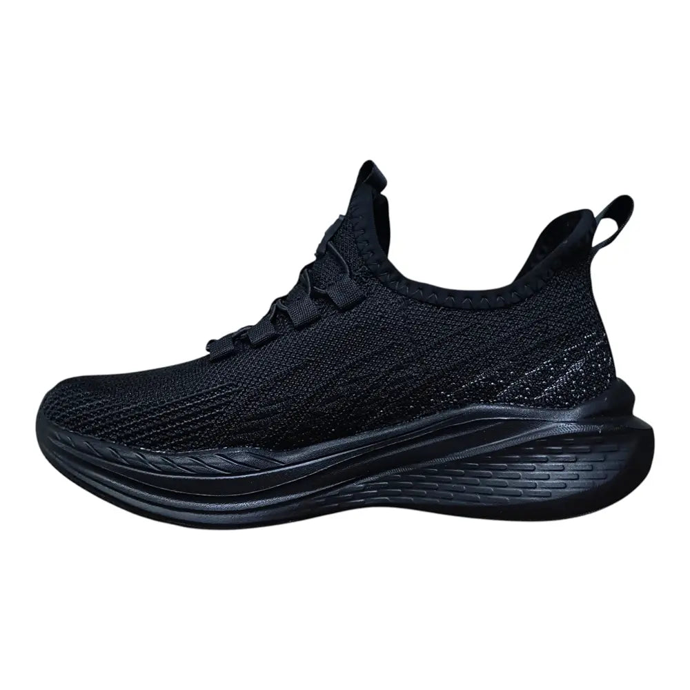 Pantofi sport damă negri cu talpă ușoară EC03