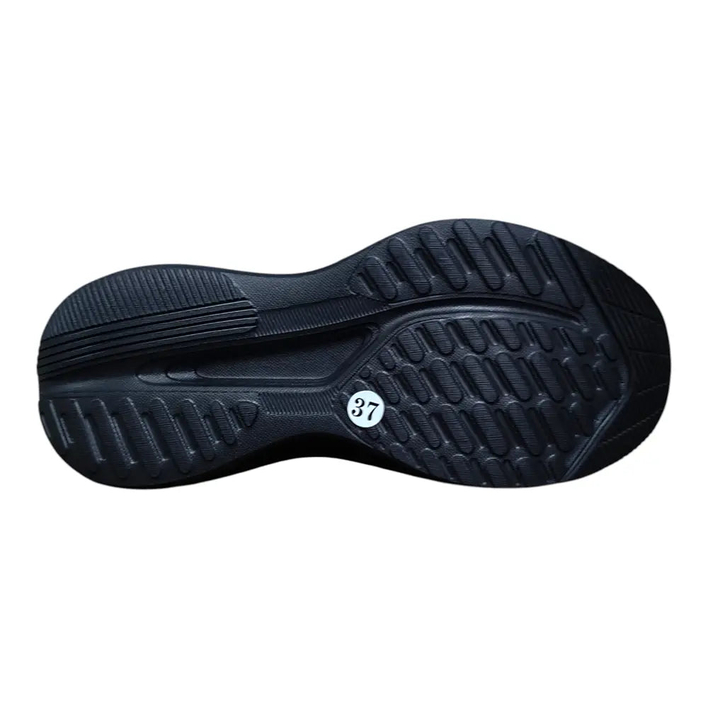 Pantofi sport damă negri cu talpă ușoară EC03