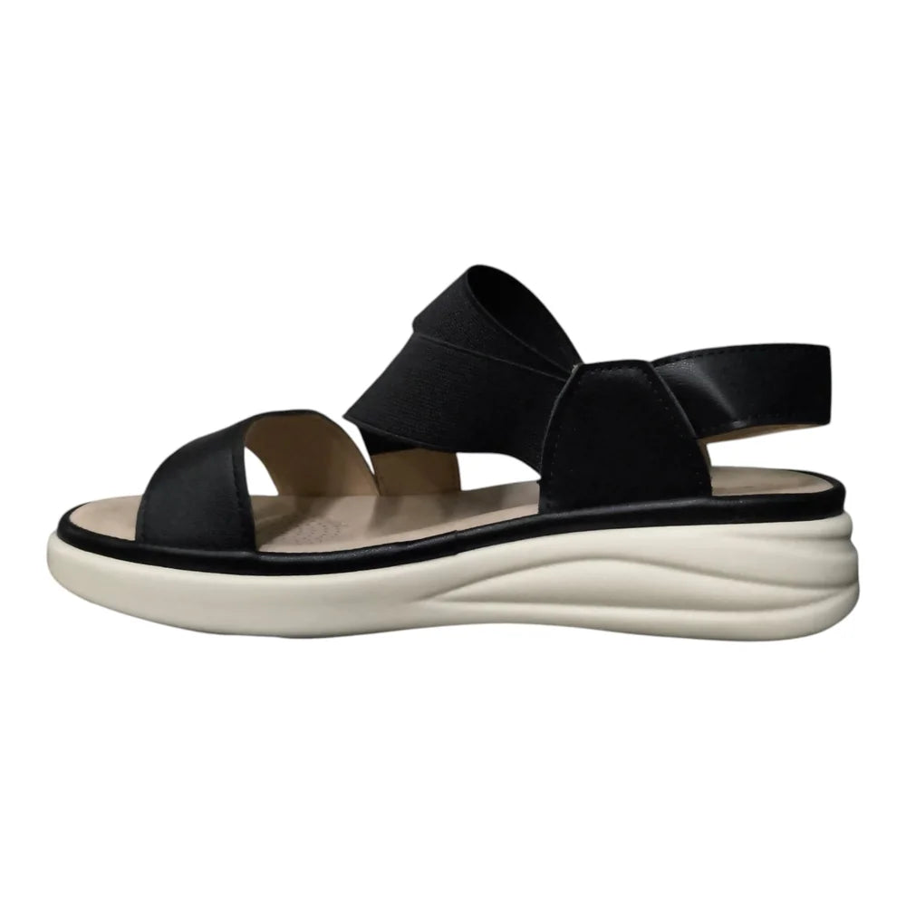Sandale negre cu barete elastice 91