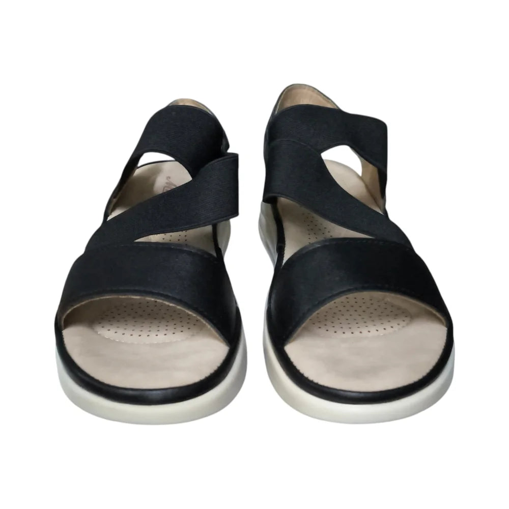 Sandale negre cu barete elastice 91