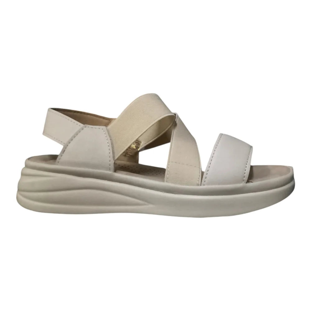 Sandale bej 91 cu barete elastice