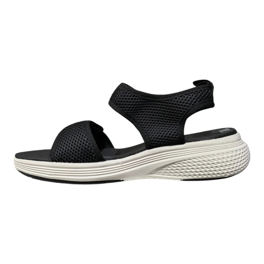 Sandale negre sport cu talpă albă 49