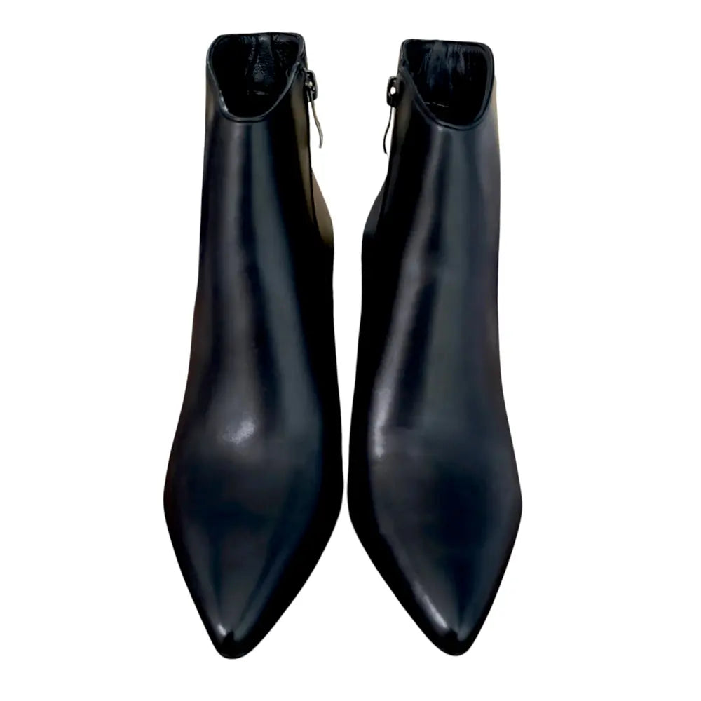 Botine negre din piele ecologică 196-3
