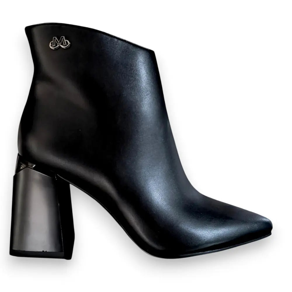 Botine negre din piele ecologică 196-3