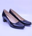 Pantofi cu toc gros 328 negri