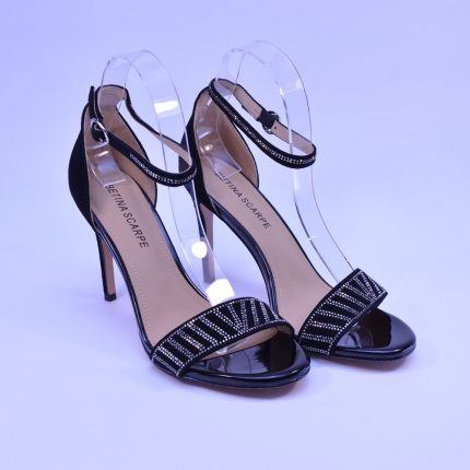 Sandale dama Y002 stiletto negru