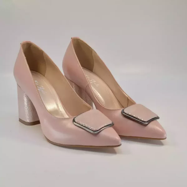 Pantofi cu toc 663 roz