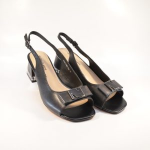 Sandale cu toc negre 23168
