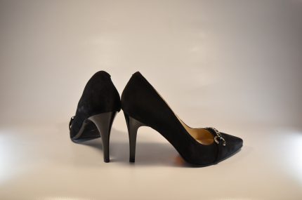 Pantofi stiletto 831 negru velur