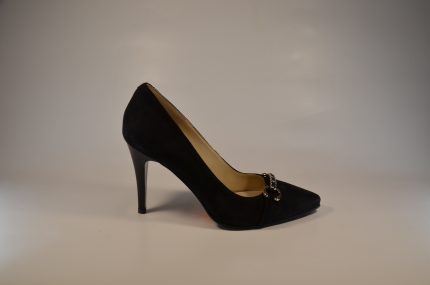 Pantofi stiletto 831 negru velur