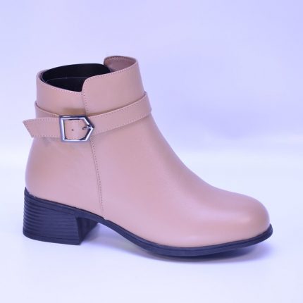 botine dama piele 25115 apricot