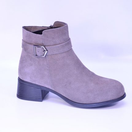 botine piele intoarsa 25115 Gri