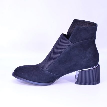 botine toamna 1046 negru velur