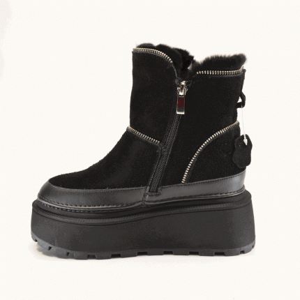 Ghete tip ugg dama 75 negre