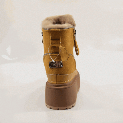 Ghete tip ugg dama 75 camel